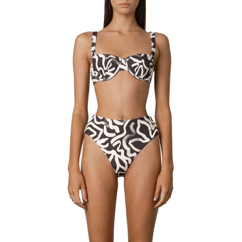 Zulu & Zephyr Paint Flower Balconette Bra Cup image number 0